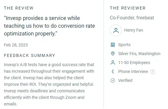 Invesp review