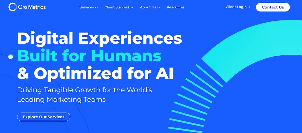 Cro Metrics homepage