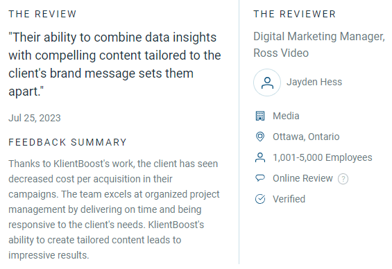Klientboost Reviews