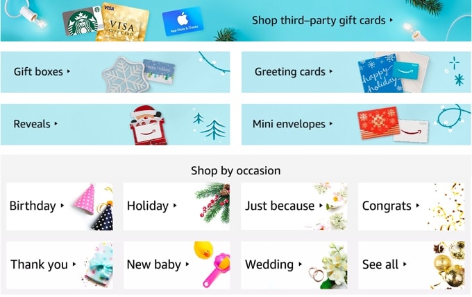 Add gift card to amazon wish list