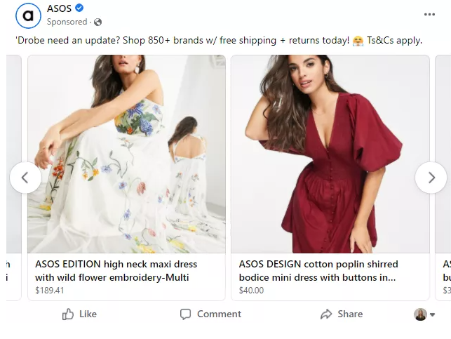 Asos women ad - Invesp