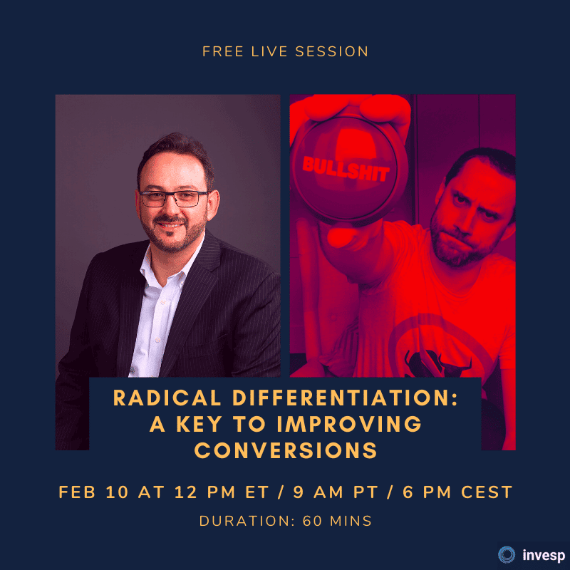 free live session image of Invespcro CEO Khalid Salehon five steps to improve conversions
