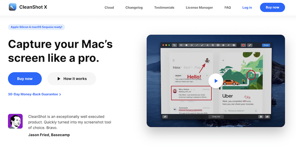 CleanShot X value proposition example