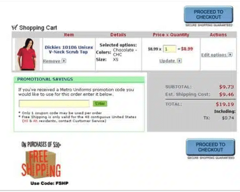 Original shopping cart design