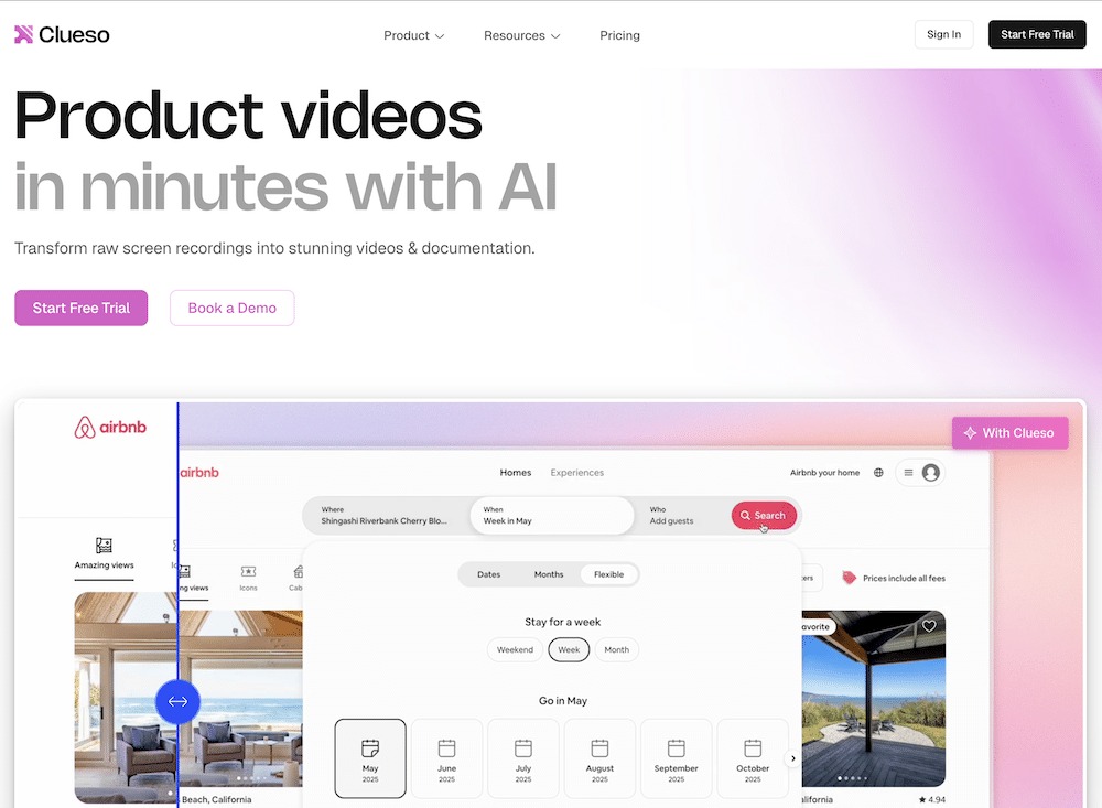Clueso value proposition example 