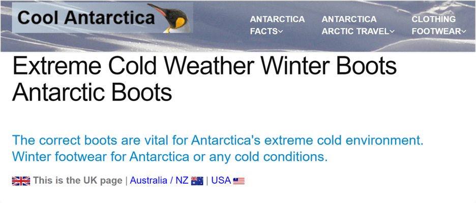 Cool Antartica Ad for Boots