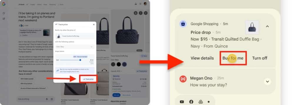 Google AI Mode example 