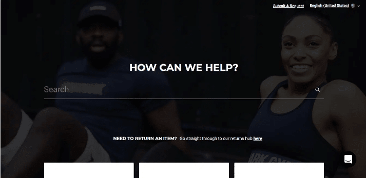 Gymshark-FAQ - Invesp Gymshark support pages example