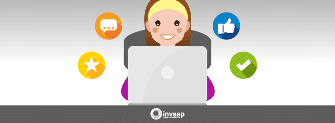 a cartoon image of a user smiling because they’re in love with their brand’s website design