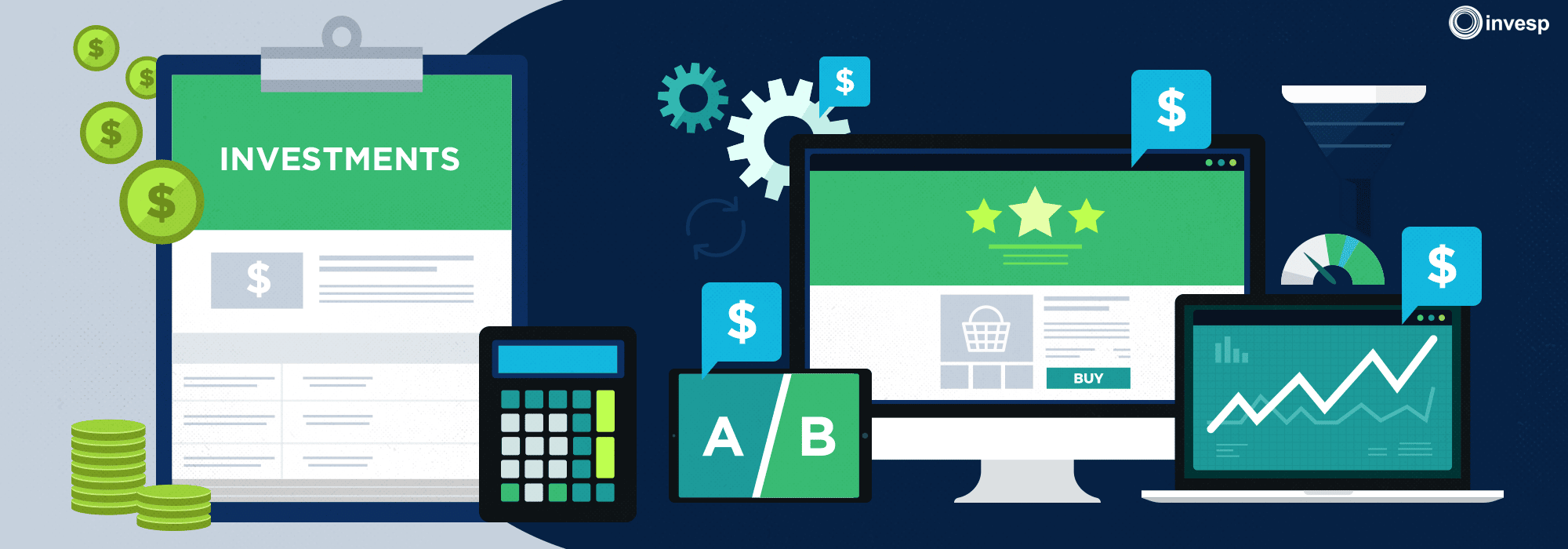 online marketing illustration