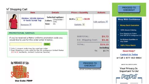 New Design of the Shopping Cart