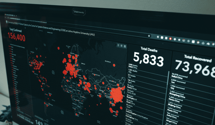 a desktop screen showing heatmap results to a conversion optimization expert who’s trying to better understand user behavior.