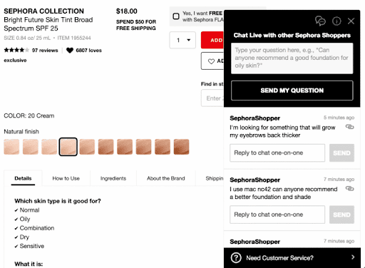 Sephora Uses LiveChat to Increase Average Order Value by 25%