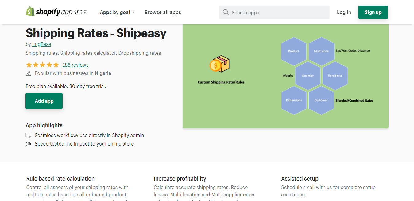 Shipping rates - ship easy - Invesp