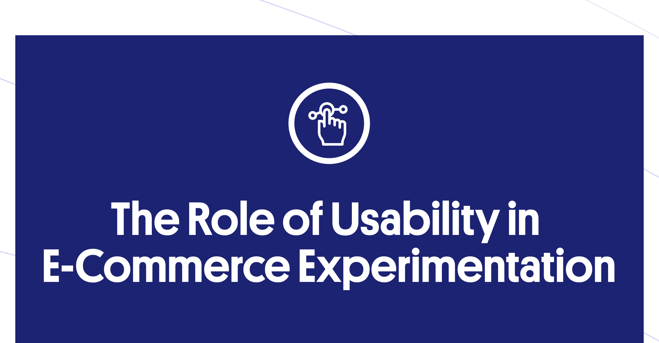 Ecommerce usability