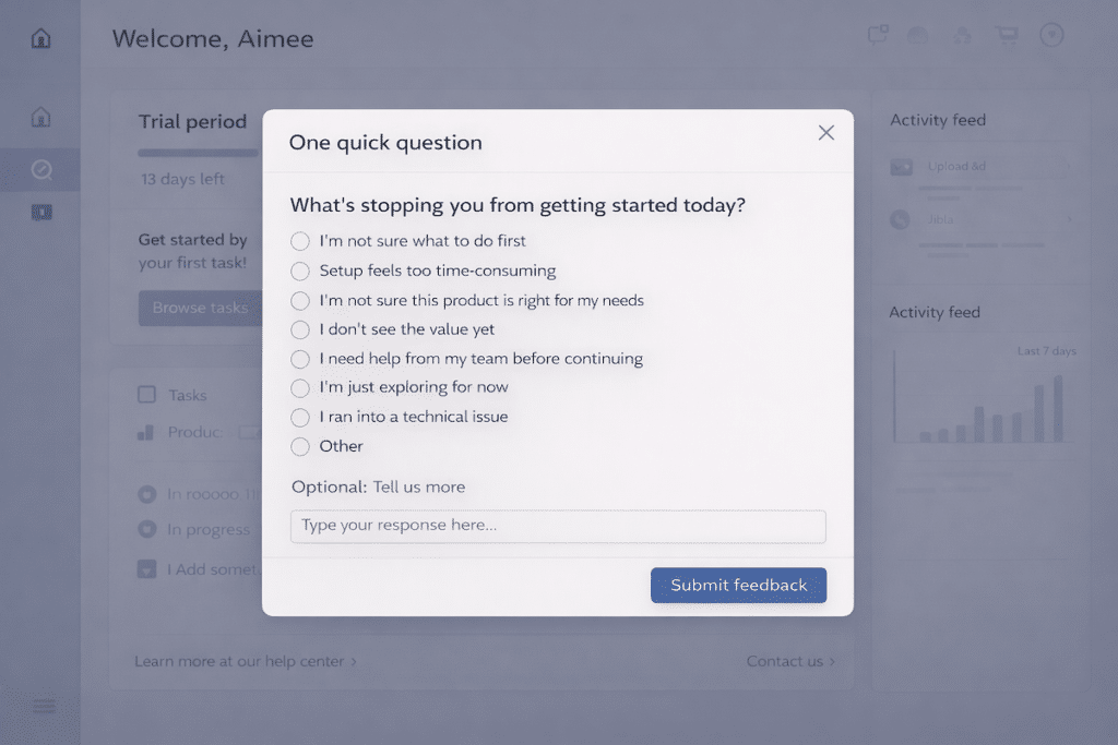 free trial feedback survey template