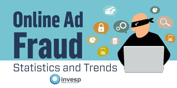 an infographic on online ad fraud, statistics and trends
