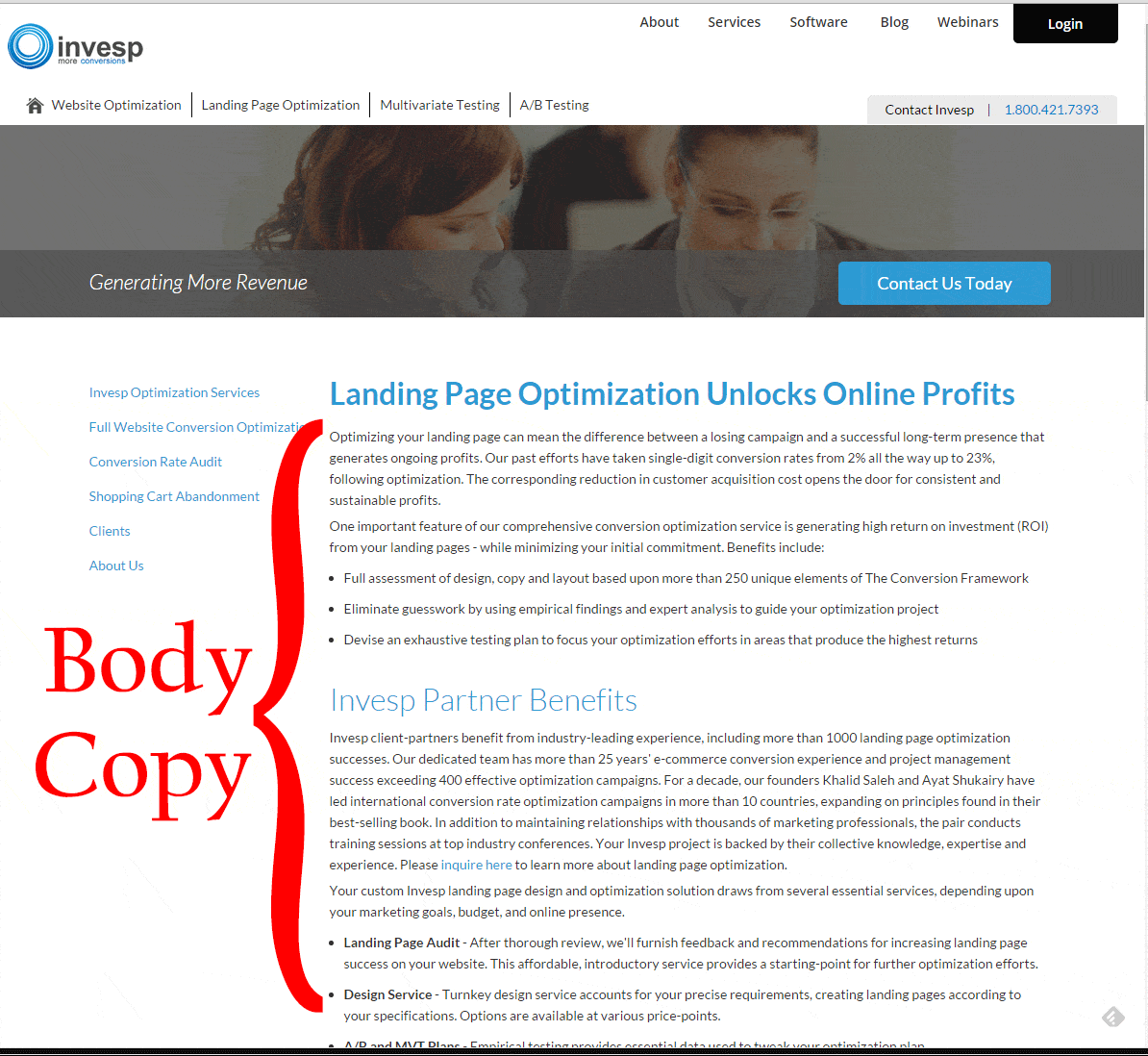 Writing Web Copy That Sells - Body Copy