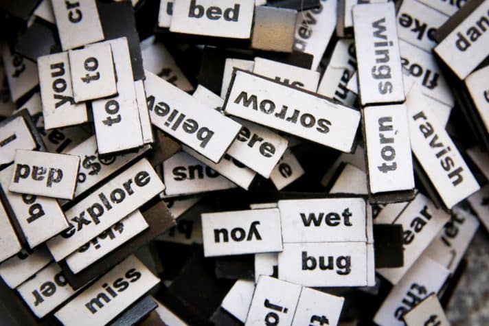 An image of different cut out words that can be used to improve and describe product pages better