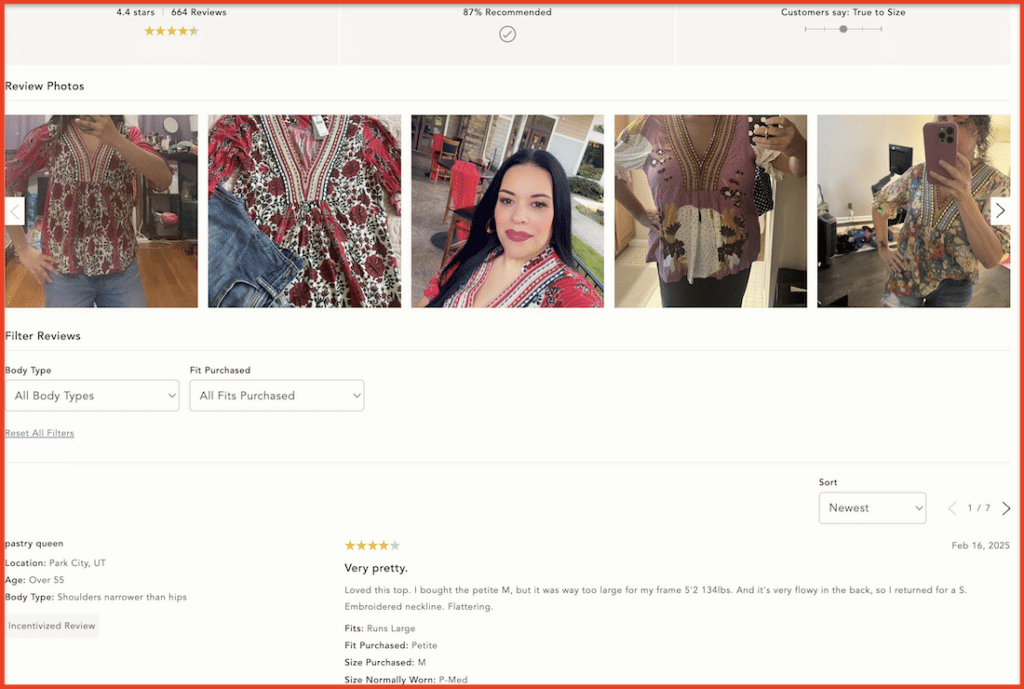 customer reviews