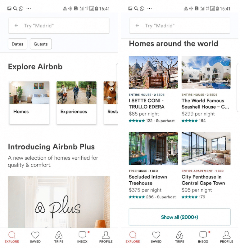 AirBnB Website 