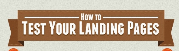 an infographic on testing your landing page
