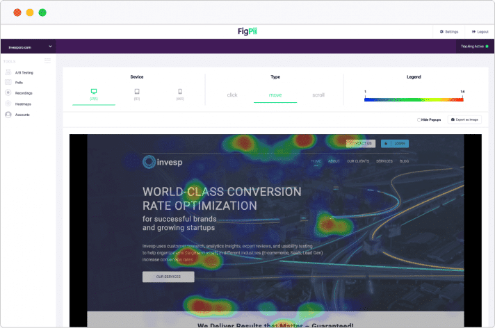 FigPii heatmap example 