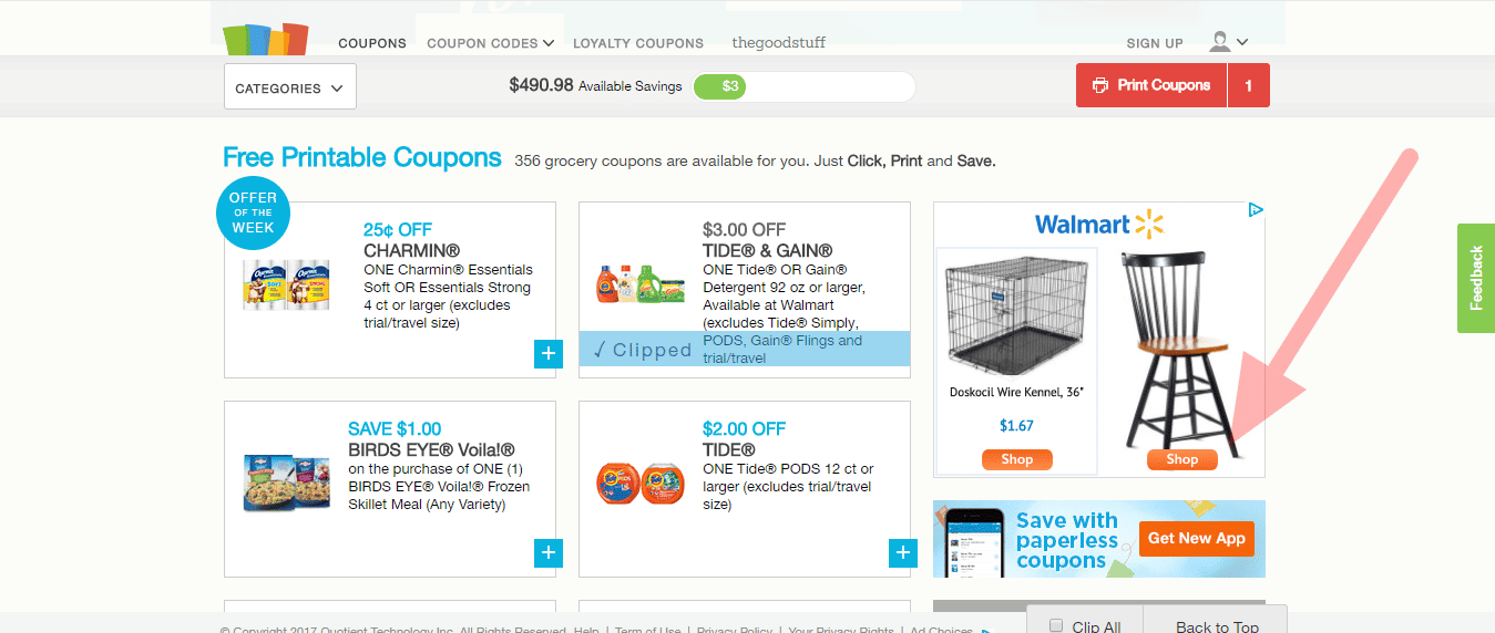 retargeting walmart chair - Invesp