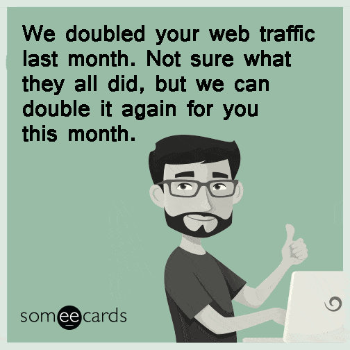 web traffic meme