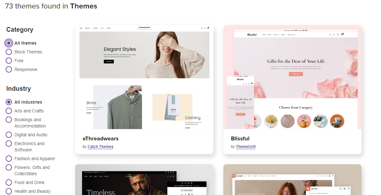 WooCommerce Themes 